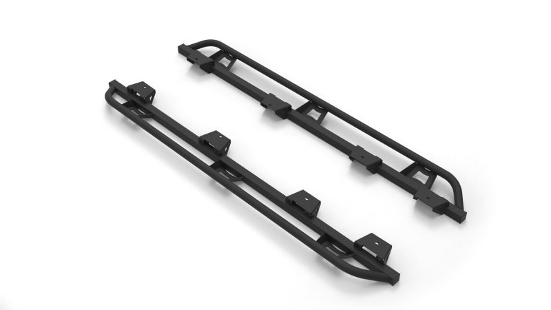N-Fab Trail Slider Steps 2020 Jeep Wrangler Gladiator JT 4 Door All Beds - SRW - Textured Black - Mammoth Racing -