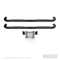Westin 2019 Chevrolet Silverado/Sierra 1500 Crew Cab Platinum 4 Oval Nerf Step Bars - Black - Mammoth Racing -