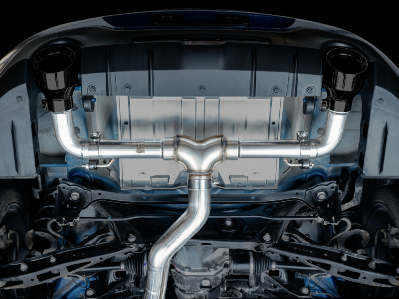 AWE Subaru BRZ / Toyota GR86 / Toyota 86 Track Edition Cat-Back Exhaust- Diamond Black Tips - Mammoth Racing -