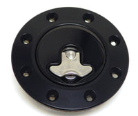 Ridetech 66-67 Chevy Nova Locking Gas Cap (Black Anodized) - Mammoth Racing -
