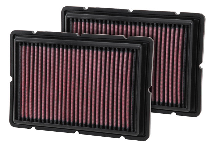 K&N Replacement Air Filter 05-09 Ferrari F360 11.125in O/S Length x 7.625 O/S Width x 1.313in H - Mammoth Racing -