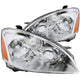 ANZO 2002-2004 Nissan Altima Crystal Headlights Chrome - Mammoth Racing -