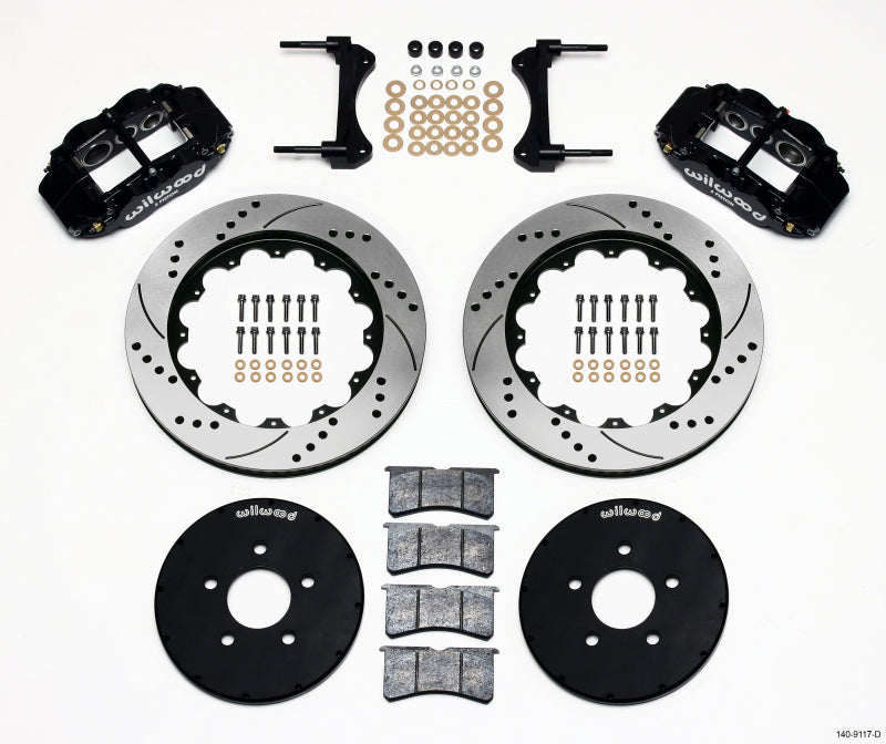 Wilwood Narrow Superlite 6R Front Hat Kit 14.00in Drilled 1994-2004 Mustang - My Store