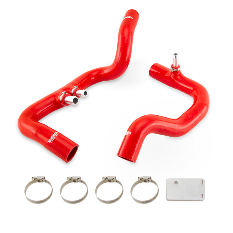 Mishimoto 2018+ Jeep Wrangler JL / Gladiator JT 3.6L AT Red Silicone Radiator Coolant Hose Kit - Mammoth Racing -