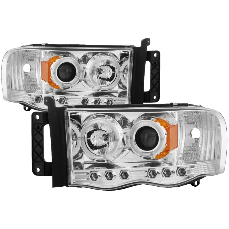 Spyder Dodge Ram 1500 02-05/Ram 2500 03-05 Projector Headlights LED Halo LED Chrm PRO-YD-DR02-HL-C - Mammoth Racing -