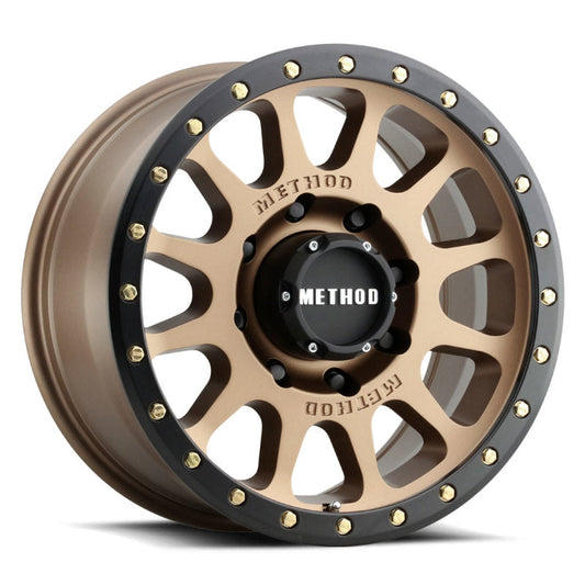Method Mr305 NV HD 18x9 +18mm Offset 8x170 130.81mm CB Method Bronze/Black Street Loc Wheel - Mammoth Racing -