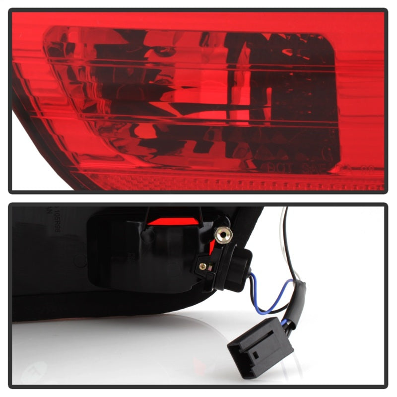 Spyder BMW E53 X5 00-06 4PCS Euro Style Tail Lights- Red Clear ALT-YD-BE5300-RC - Mammoth Racing -