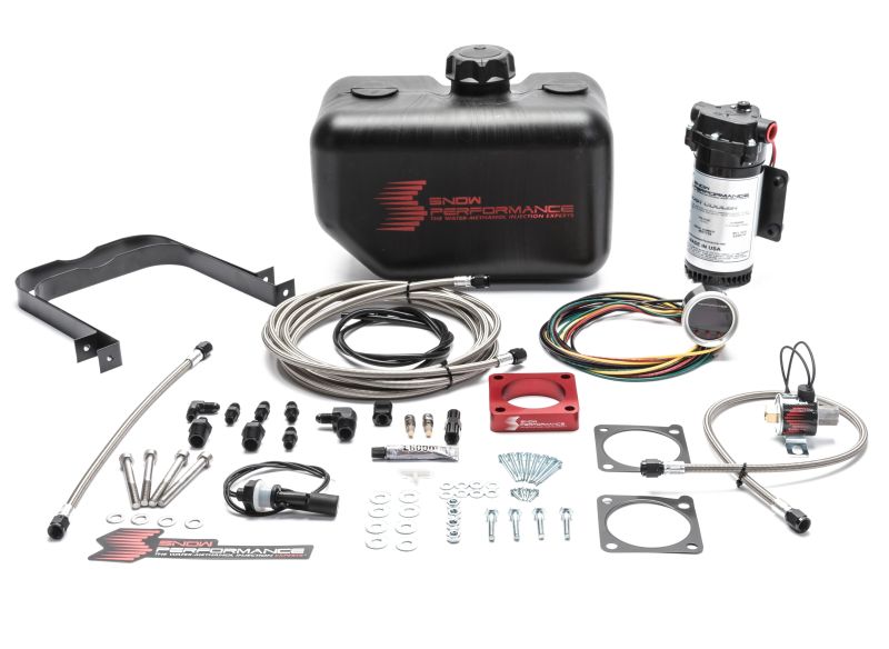 Snow Performance 08-15 Evo Stg 2 Boost Cooler Water Injection Kit w/SS Braid Line & 4AN Fittings - My Store