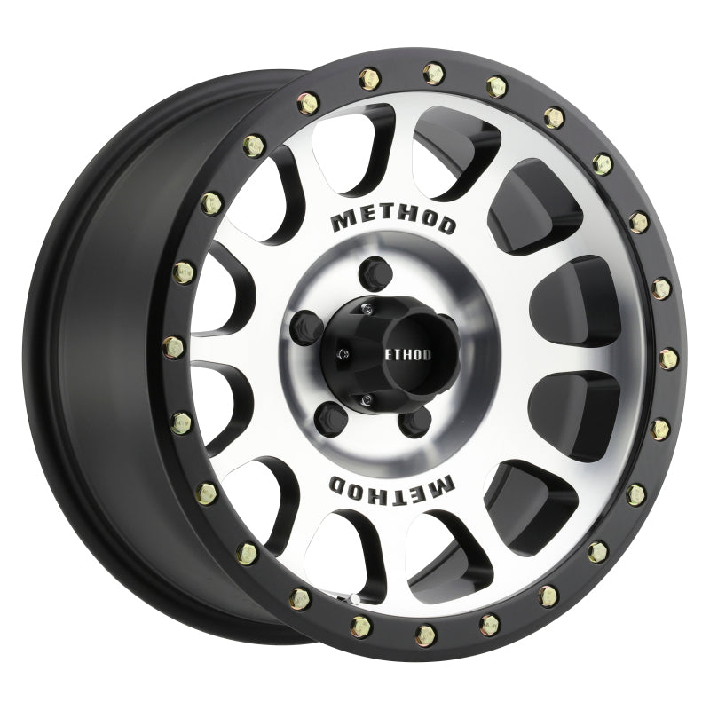 Method Mr305 NV 17x8.5 0mm Offset 5x5.5 108mm CB Machined/Black Street Loc Wheel - Mammoth Racing -