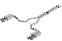Borla 2018 Ford Mustang GT 5.0L AT/MT 3in Atak Catback Exhaust w/ Valves (Carbon Fiber Tip) - My Store