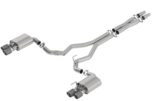 Borla 2018 Ford Mustang GT 5.0L AT/MT 3in Atak Catback Exhaust w/ Valves (Carbon Fiber Tip) - My Store