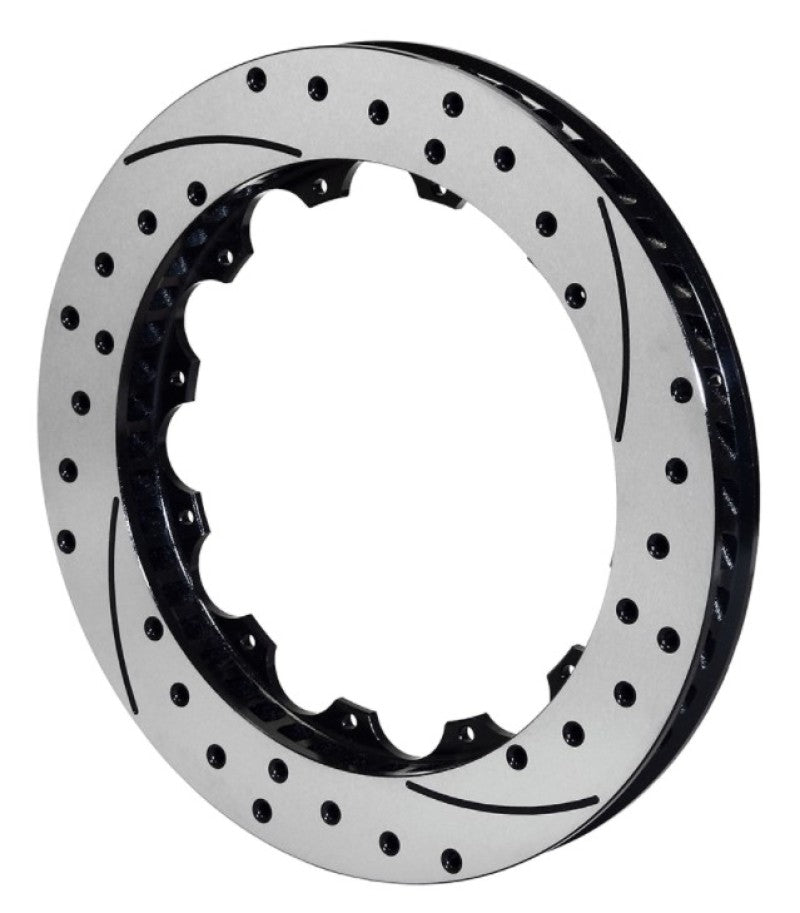 Wilwood Rotor-SV-SRP 72 Iron-LH-Drill-BLK 14.25 x 1.25 - 12 on 8.75in - My Store