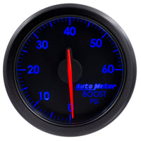 Autometer Airdrive 2-1/6in Boost Gauge 0-60 PSI - Black - My Store