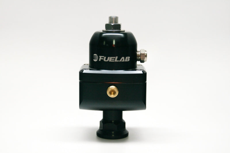 Fuelab 555 Carb Adjustable FPR Blocking 1-3 PSI (1) -8AN In (2) -8AN Out - Black - Mammoth Racing -