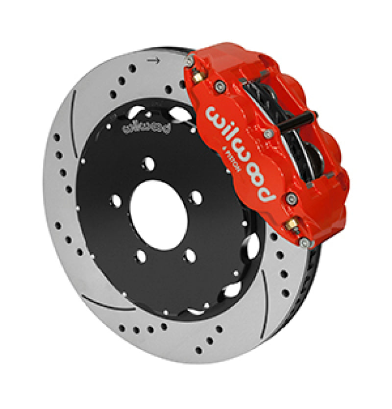 Wilwood Forged Narrow Superlite 6R Front Big Brake Kit 14.00in Red 03-11 Crown Victoria - My Store