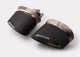Remus Carbon 175x108mm Angled Titanium Internals w/Adj Clamp Tail Pipe Set (Pair) - Mammoth Racing -