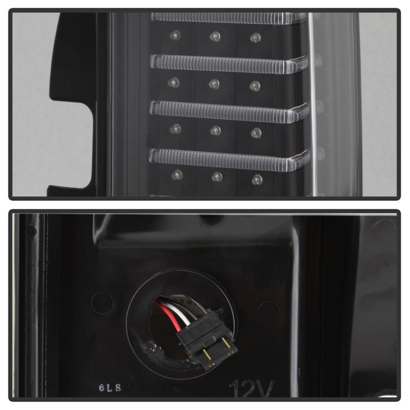 Xtune Hummer H3 06-09 ( Non H3T ) LED Tail Lights Black ALT-ON-HH306-LED-BK - Mammoth Racing -