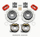 Wilwood Forged Dynalite P/S Park Brake Kit Drilled Red 12 Bolt 2.75in offset Staggered Shock - My Store