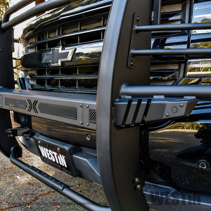 Westin 16-18 Chevy Silverado 1500 Sportsman X Grille Guard - Textured Black - Mammoth Racing -