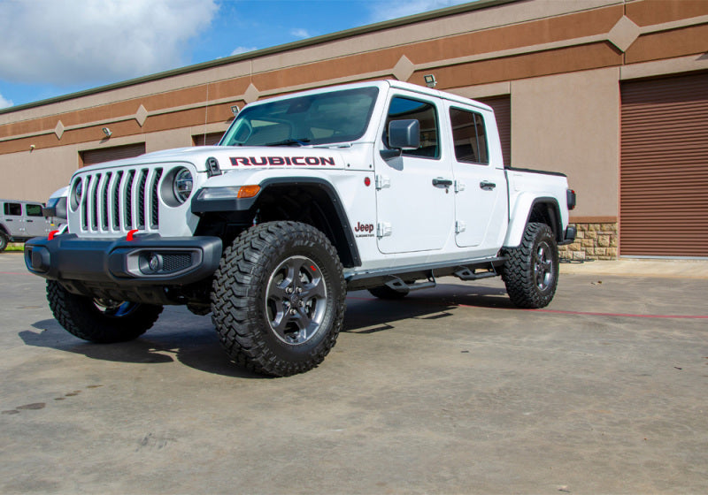 N-Fab Predator Pro Step System 2019 Jeep Wrangler JT 4DR Truck Full Length - Tex. Black - Mammoth Racing -