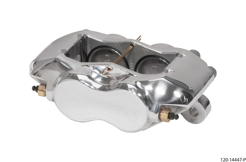 Wilwood Caliper-Forged DynaliteI w/Dust Seal-Polished 1.75in Pistons .81in Disc - Mammoth Racing -