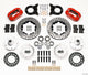 Wilwood Forged Dynalite Front Kit 11.00in Dril Red 1965-1969 Mustang Disc & Drum Spindle - Mammoth Racing -