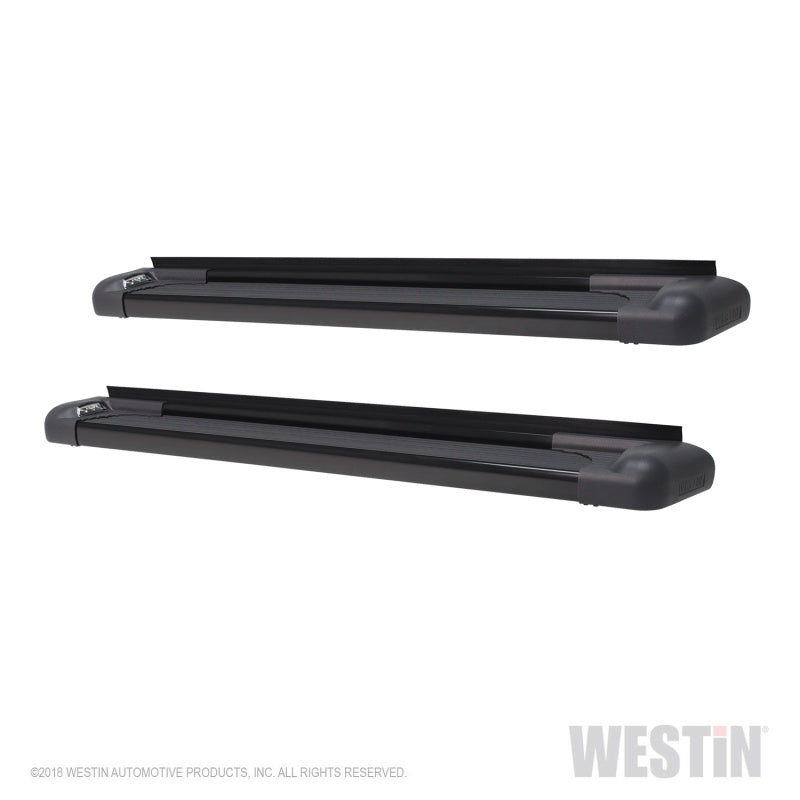 Westin SG6 Black Aluminum Running Boards 74.25in - Mammoth Racing -