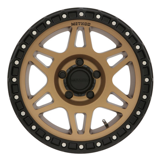 Method Mr312 17x8.5 0mm Offset 5x5 71.5mm CB Method Bronze/Black Street Loc Wheel