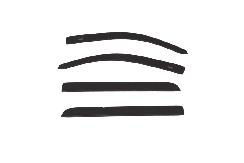 AVS 15-18 Chevy Silverado 1500 Crew Cab Low Profile Color Match Ventvisors 4pc - Black - Mammoth Racing -