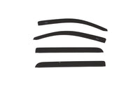 AVS 15-18 Chevy Silverado 1500 Crew Cab Low Profile Color Match Ventvisors 4pc - Black - Mammoth Racing -