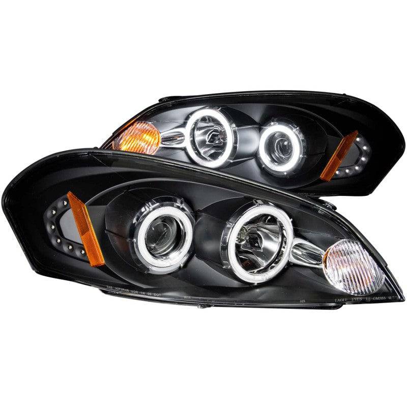 ANZO 2006-2007 Chevrolet Monte Carlo Projector Headlights w/ Halo Black - My Store