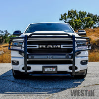 Westin 19-21 Ram 1500 Sportsman X Grille Guard - Textured Black (Excluding Classic & Rebel) - Mammoth Racing -