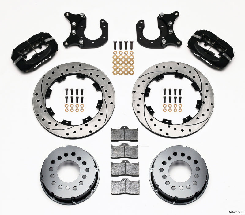 Wilwood Forged Dynalite P/S Rear Kit Drilled Rotor New Big Ford 2.50in Offset - My Store