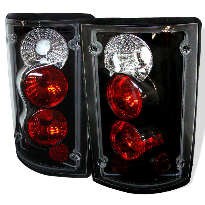 Spyder Ford Excursion 00-06/Econoline 150/250/350/450/550 95-06 Euro Tail Lights Blk ALT-YD-FEC00-BK - Mammoth Racing -