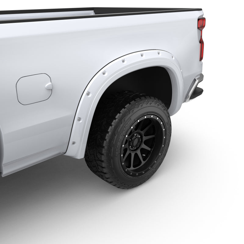 EGR 19-22 Chevrolet Silverado 1500 Summit White Traditional Bolt-On Look Fender Flares Set Of 4 - Mammoth Racing -