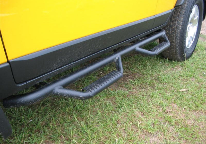 N-Fab Nerf Step 06-17 Toyota FJ Cruiser SUV 4 Door - Tex. Black - W2W - 2in - Mammoth Racing -