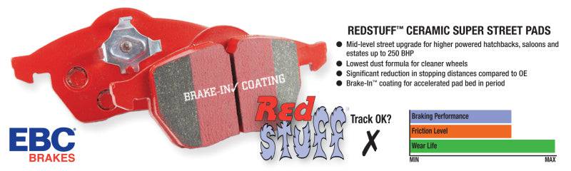 EBC 07-10 Audi TT Quattro 3.2 Redstuff Front Brake Pads - My Store