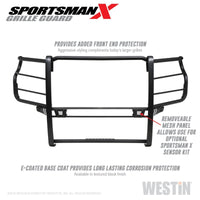 Westin 2020 Chevy Silverado 2500/3500 Sportsman X Grille Guard - Textured Black - Mammoth Racing -