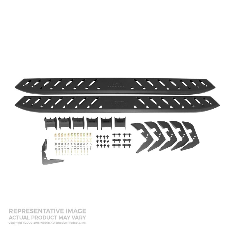 Westin 2015-2018 Ford F-150 SuperCab Thrasher Running Boards - Textured Black - Mammoth Racing -