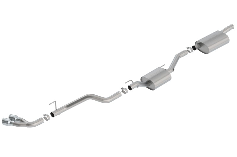 Borla 2020 Jeep Gladiator JT 3.6L V6 AWD Touring Catback w/ Dual Black Tips - Mammoth Racing -