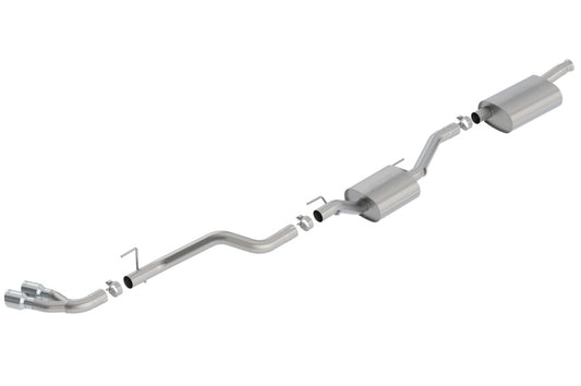 Borla 2020 Jeep Gladiator JT 3.6L V6 AWD Touring Catback w/ Dual Black Tips