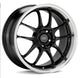 Enkei PF01SS 17x8 5x114.3 50mm Offset 75mm Bore Diameter Gloss Black w/ Machined Lip - Mammoth Racing -