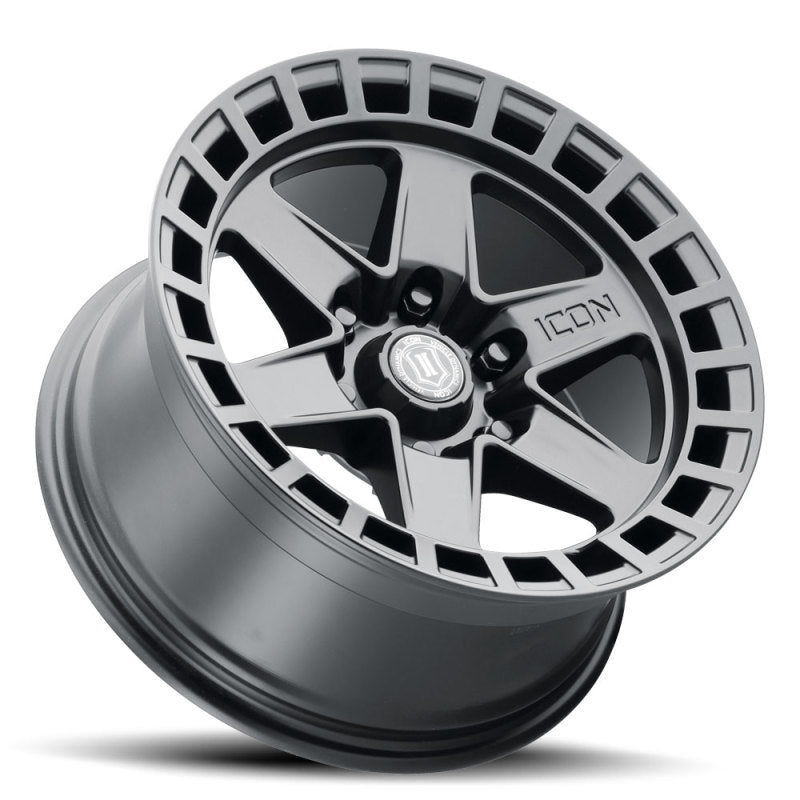 Icon Raider 17x8.5 6x120 0mm Offset 4.75in BS Satin Black Wheel - Mammoth Racing -