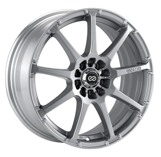 Enkei EDR9 15x6.5 4x100/114.3 38mm Offset 72.6 Bore Diameter Silver Wheel - Mammoth Racing -