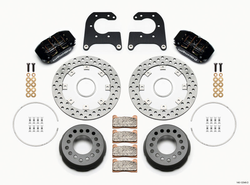 Wilwood Dynapro Lug Mount Single Rear Dynamic Kit SA Drilled Big Ford New Style 2.50in Offset - Mammoth Racing -