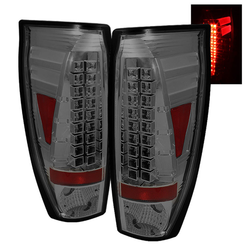 Spyder Chevy Avalanche 02-06 LED Tail Lights Smoke ALT-YD-CAV02-LED-SM - Mammoth Racing -