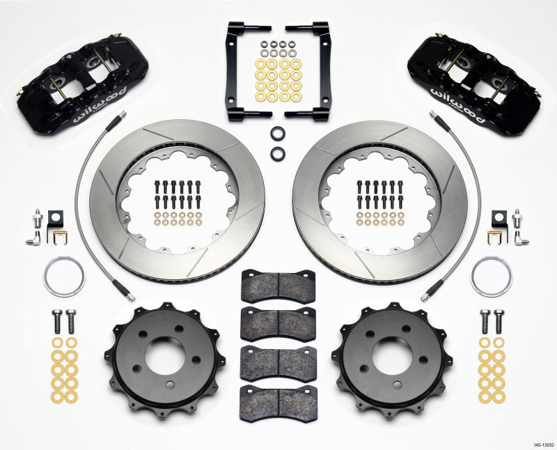 Wilwood Aero4 Rear Kit 14.25in 2008-2009 Pontaic G8 w/Lines - Mammoth Racing -