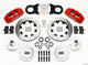 Wilwood Dynapro 6 Front Hub Kit 12.19in Drill Red 1965-1969 Mustang Disc & Drum Spindle - Mammoth Racing -