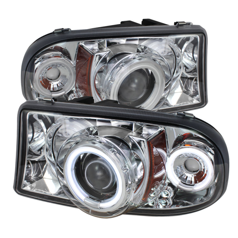 Spyder Dodge Dakota 97-04/Durango 98-03 1PC Projector Headlights LED Halo LED Chrm PRO-YD-DDAK97-C - Mammoth Racing -