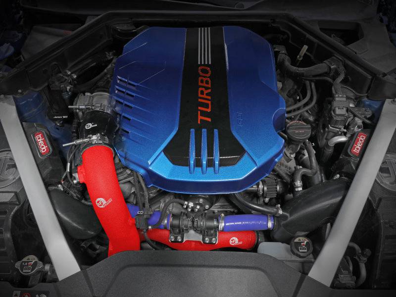 AFE 2018-2020 Kia Stinger 19-22 G70 BladeRunner 3in Aluminum Hot Charge Pipe Red - My Store